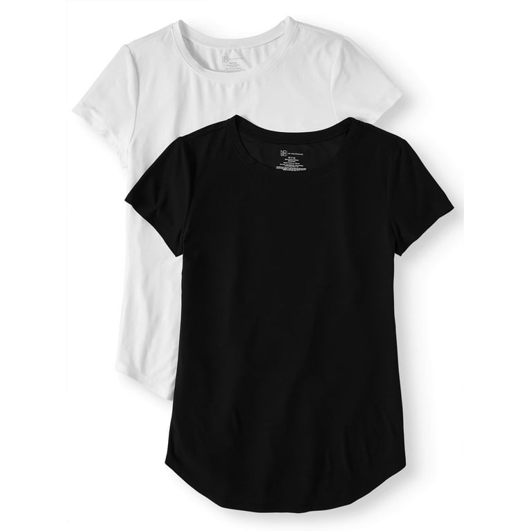No Boundaries Juniors Short Sleeve Brushed Round Neck T Shirt 2 Pack Walmart