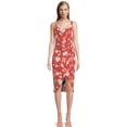 thumbnail image 1 of No Boundaries Juniors Sleeveless Midi Wrap Dress, 1 of 5