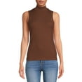 thumbnail image 1 of No Boundaries Juniors' Sleeveless Mock Neck Top, 1 of 5