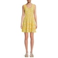 thumbnail image 1 of No Boundaries Juniors' Smocked Ruffle Dress, 1 of 5