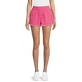 thumbnail image 1 of No Boundaries Juniors Smocked Waist Shorts, Sizes XS-3XL, 1 of 5
