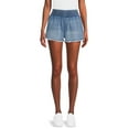thumbnail image 1 of No Boundaries Juniors Smocked Waist Shorts, Sizes XS-3XL, 1 of 5