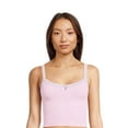 thumbnail image 1 of No Boundaries Juniors' Lace Trim Cami, Sizes S-3XL, 1 of 3