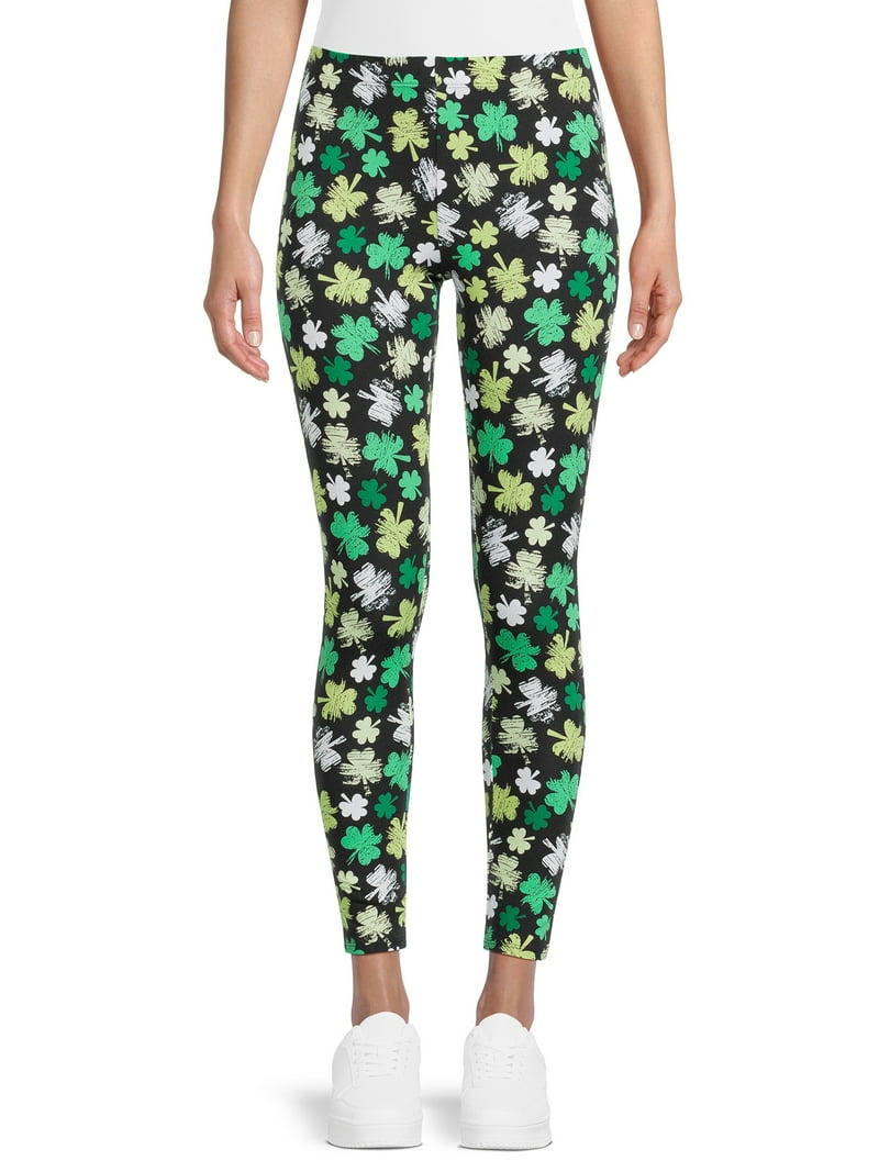 No Boundaries Patrick's Day Leggings Cotton Blend Winter