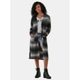 thumbnail image 1 of No Boundaries Striped Duster Cardigan, Women's and Women's Plus, 1 of 4