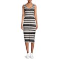 thumbnail image 1 of No Boundaries Juniors Striped Bodycon Dress, 1 of 5