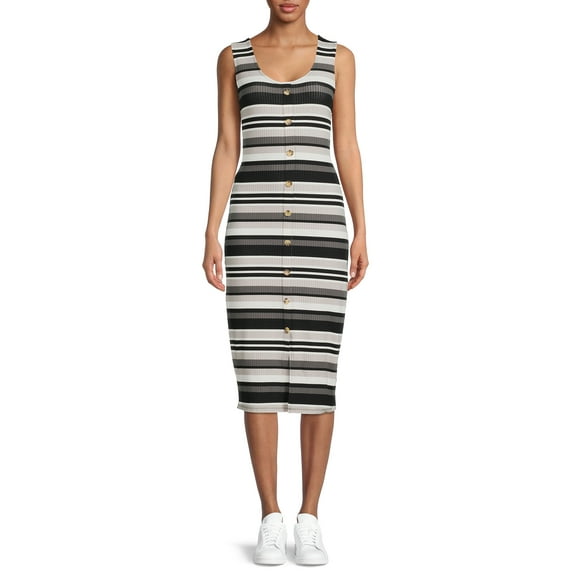 No Boundaries Juniors Striped Bodycon Dress