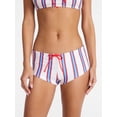thumbnail image 1 of No Boundaries Striped Swim Bikini Bottoms, Women's XXS-XXL, 1 of 5