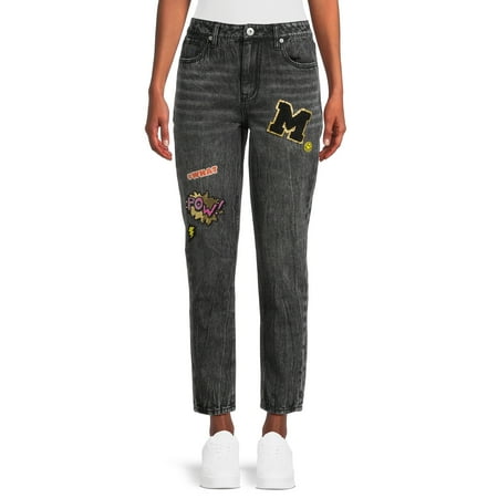 No Boundaries Juniors' Super High Rise Mom Jeans