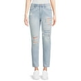 thumbnail image 1 of No Boundaries Juniors' Super High Rise Mom Jeans, 1 of 5