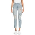 thumbnail image 1 of No Boundaries Juniors' Super High Rise Mom Jeans, 1 of 5
