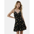thumbnail image 1 of No Boundaries Surplice Tiered Dress, Women’s, 1 of 6