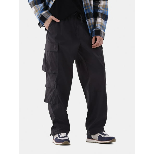 No Boundaries Men's and Big Men's Multi Pocket Cargo Pants, Sizes XS ...