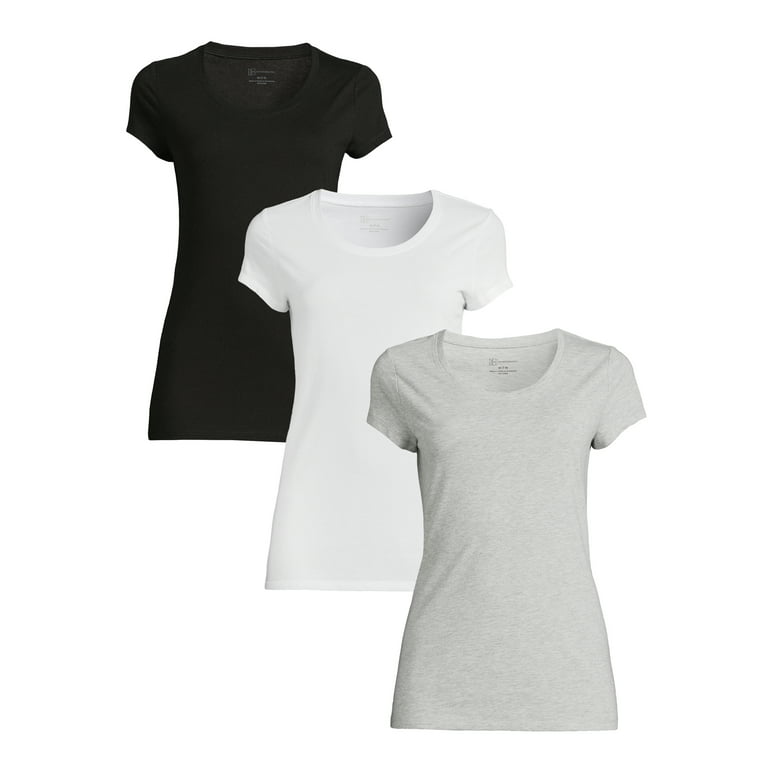 Boundaries Juniors' T-Shirt with Short Sleeves, 3-Pack Walmart.com