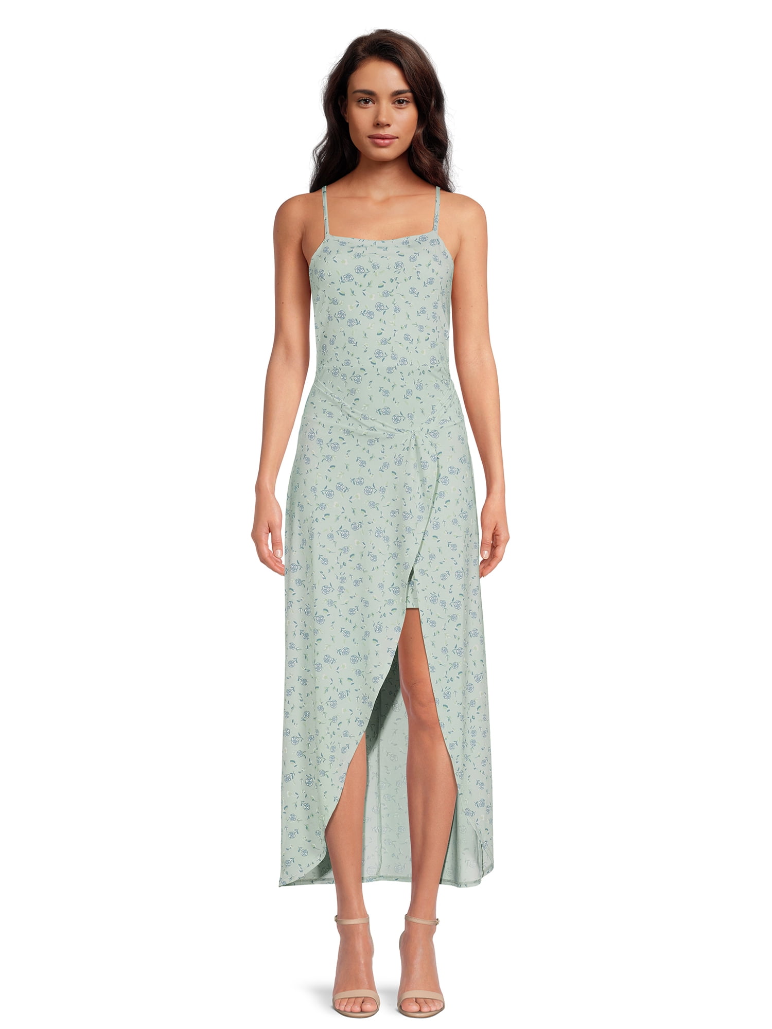 No Boundaries Juniors Tank Dress with Wrap Skirt Sizes XS XXXL Walmart