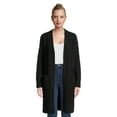 thumbnail image 1 of No Boundaries Juniors Teddy Duster Cardigan, Midweight, Sizes XS-XXXL, 1 of 5