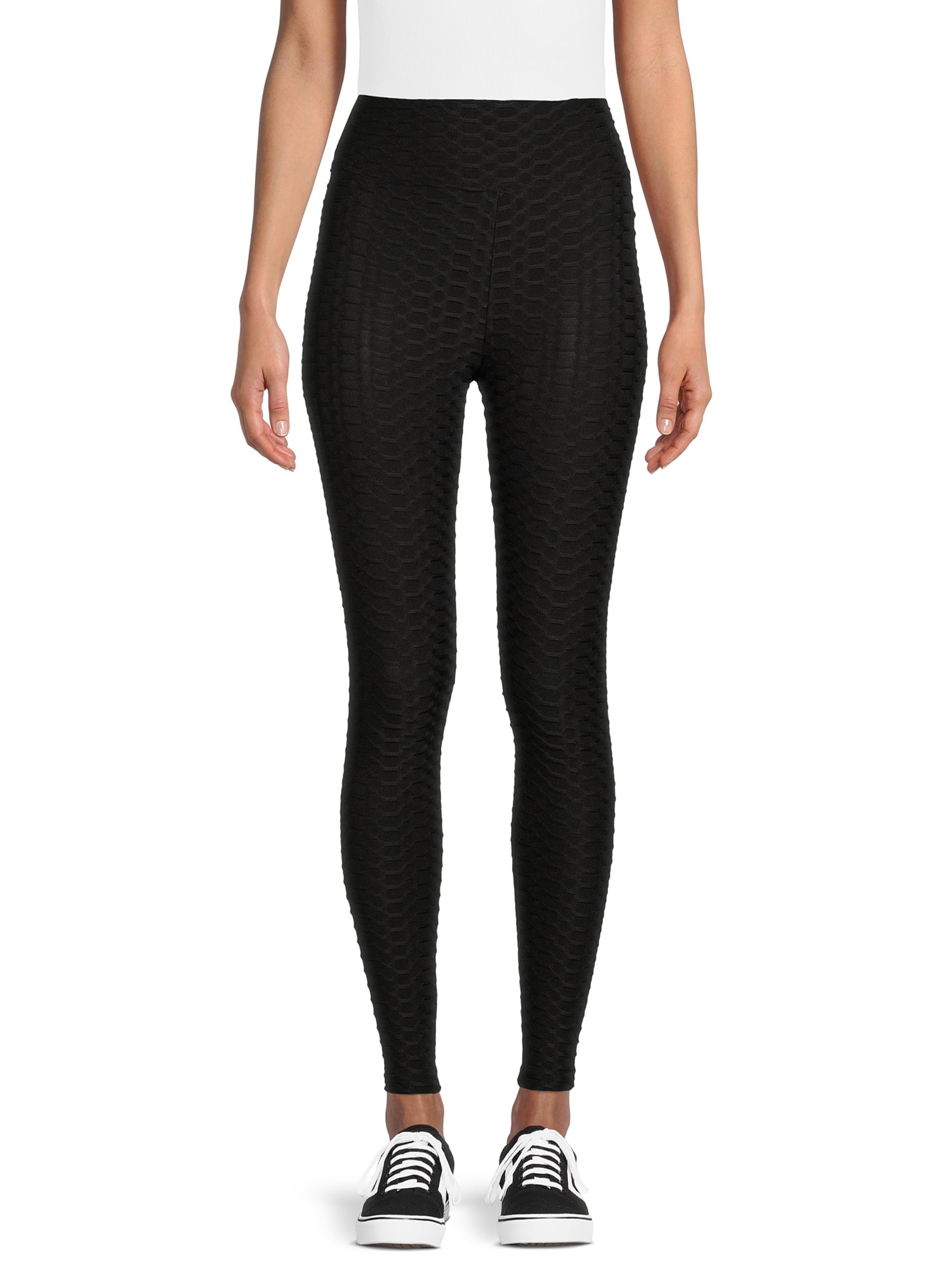 No Boundaries Juniors’ Textured Leggings