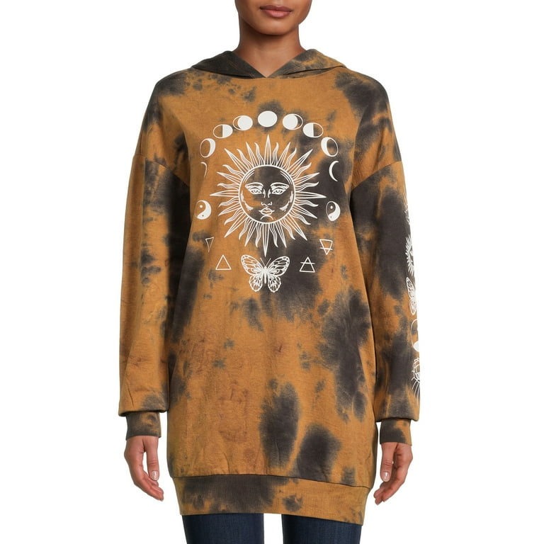 No Boundaries Juniors' Tie-Dye Pullover Hoodie 