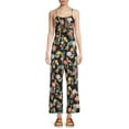 thumbnail image 1 of No Boundaries Juniors' Tie Front Jumpsuit, 1 of 5