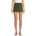 thumbnail image 1 of No Boundaries Juniors' Tie-Front Shorts, 1 of 5