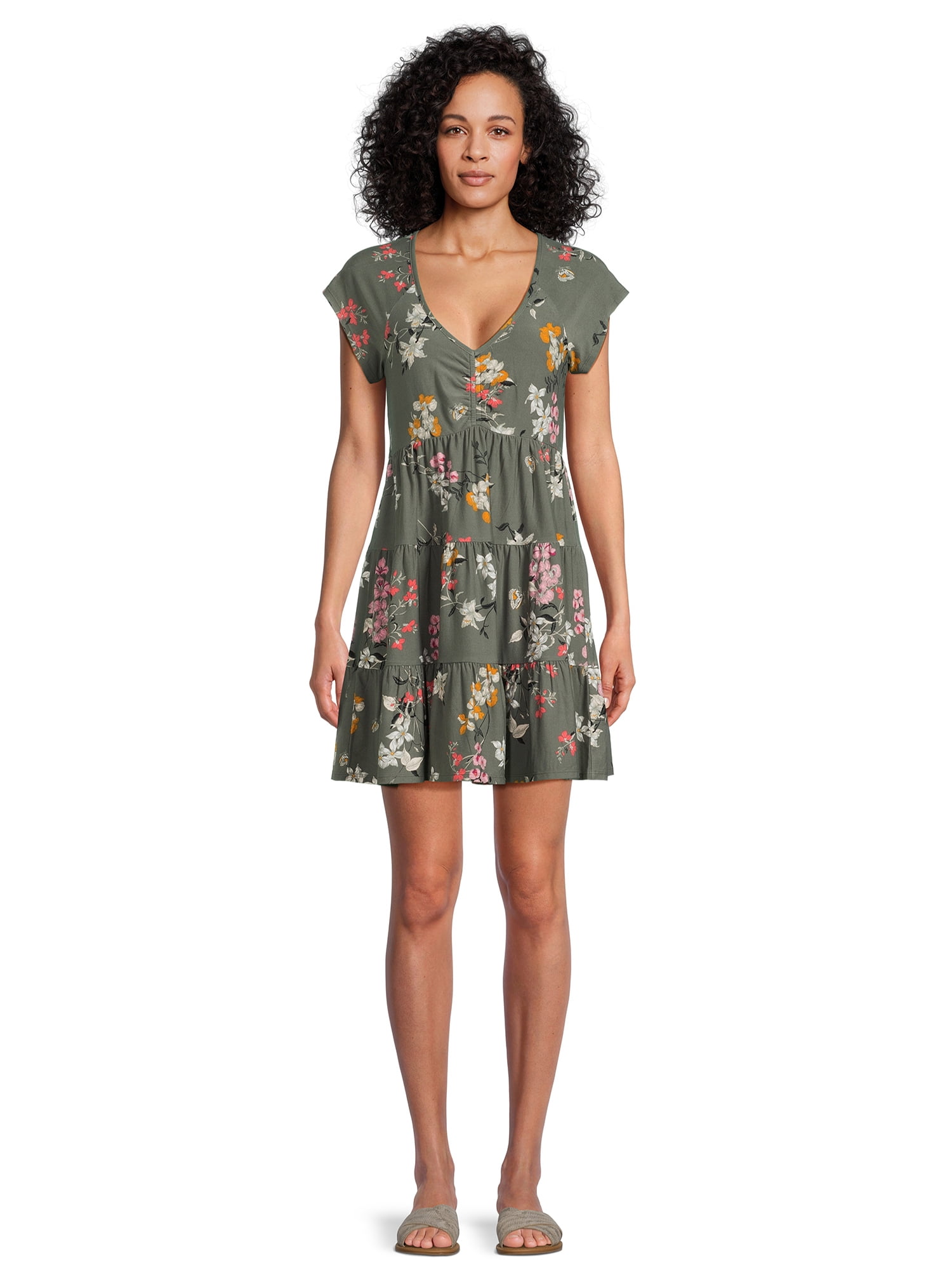 Jersey Babydoll Dress Jersey Babydoll Dress, Gold  Fleurty Girl