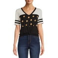 thumbnail image 1 of No Boundaries Juniors' Triple Stack Tee, 1 of 5