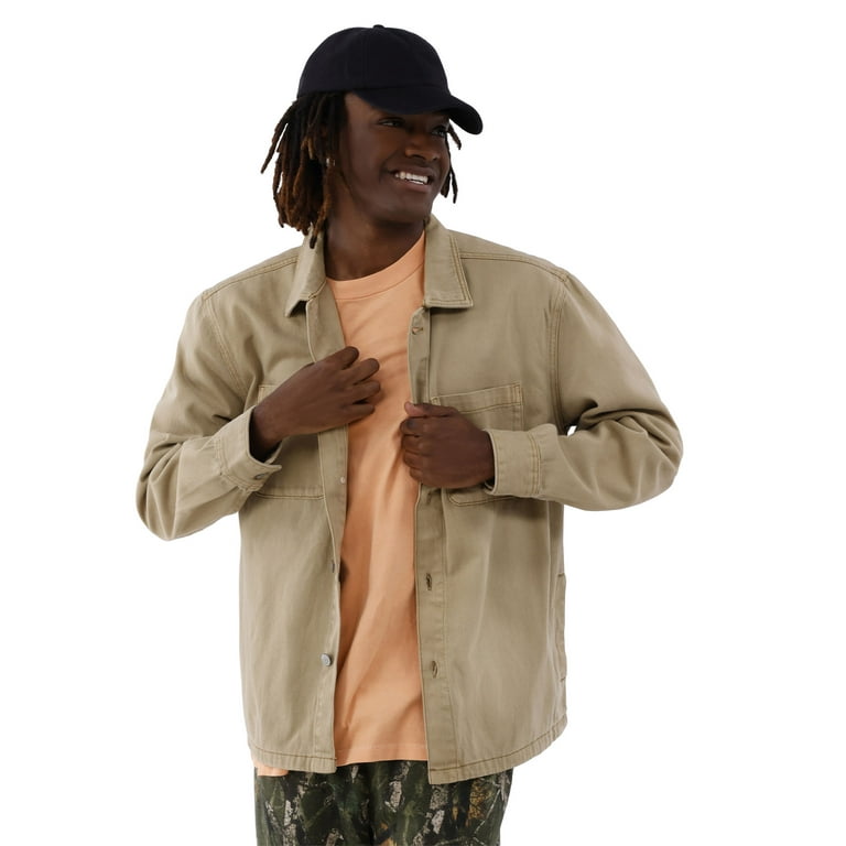 No Boundaries Cotton Twill Jacket, Men's and Big Men's No Boundaries Cotton Twill Jacket, Men's and Big Men's