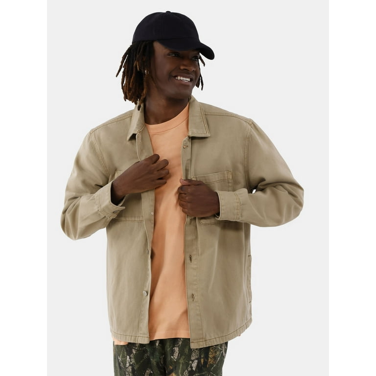 No Boundaries Cotton Twill Jacket, Men's and Big Men's No Boundaries Cotton Twill Jacket, Men's and Big Men's