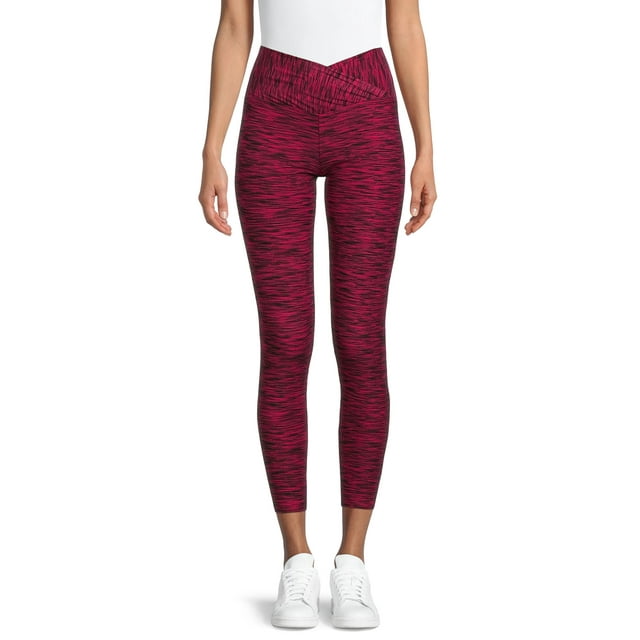 No Boundaries Juniors' V-Front Crossover Leggings