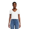 thumbnail image 1 of No Boundaries Juniors V-Neck Tee, Sizes XS-XXXL, 1 of 5