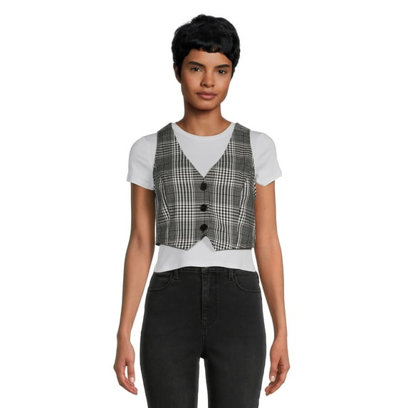 No Boundaries Juniors Vest and Tee, 2-Piece Set