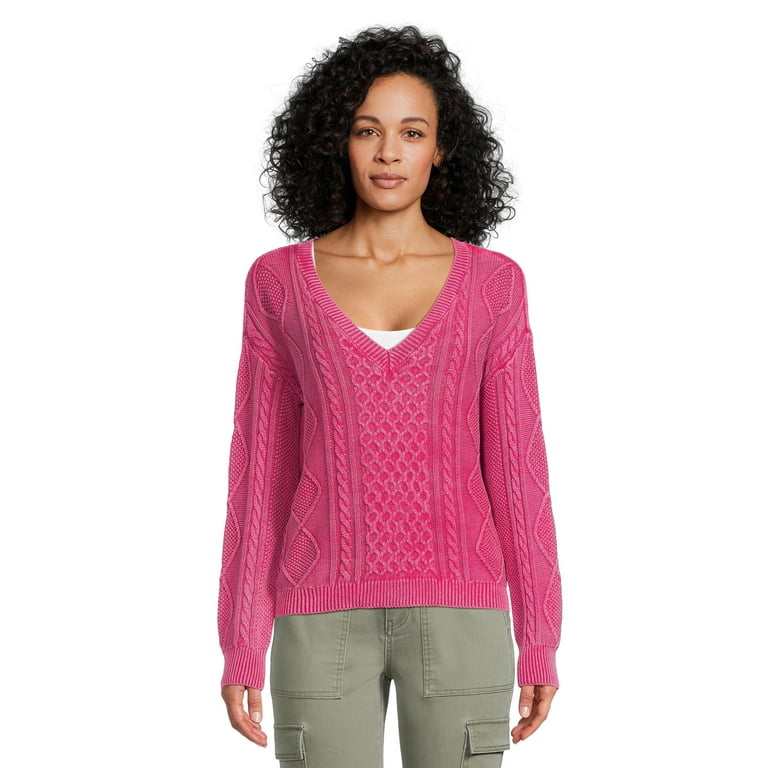 Washed Knit V-Neck Top Washed Knit V-Neck Top