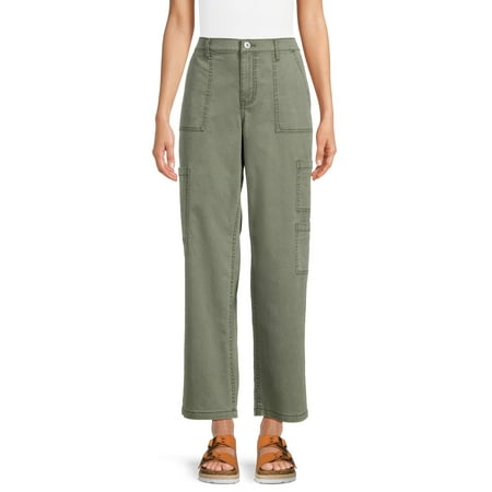 No Boundaries Juniors' Wide Leg Cargo Jeans, Sizes XS-XXXL