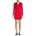 thumbnail image 1 of No Boundaries Juniors’ Zip Front Hoodie Dress, 1 of 5