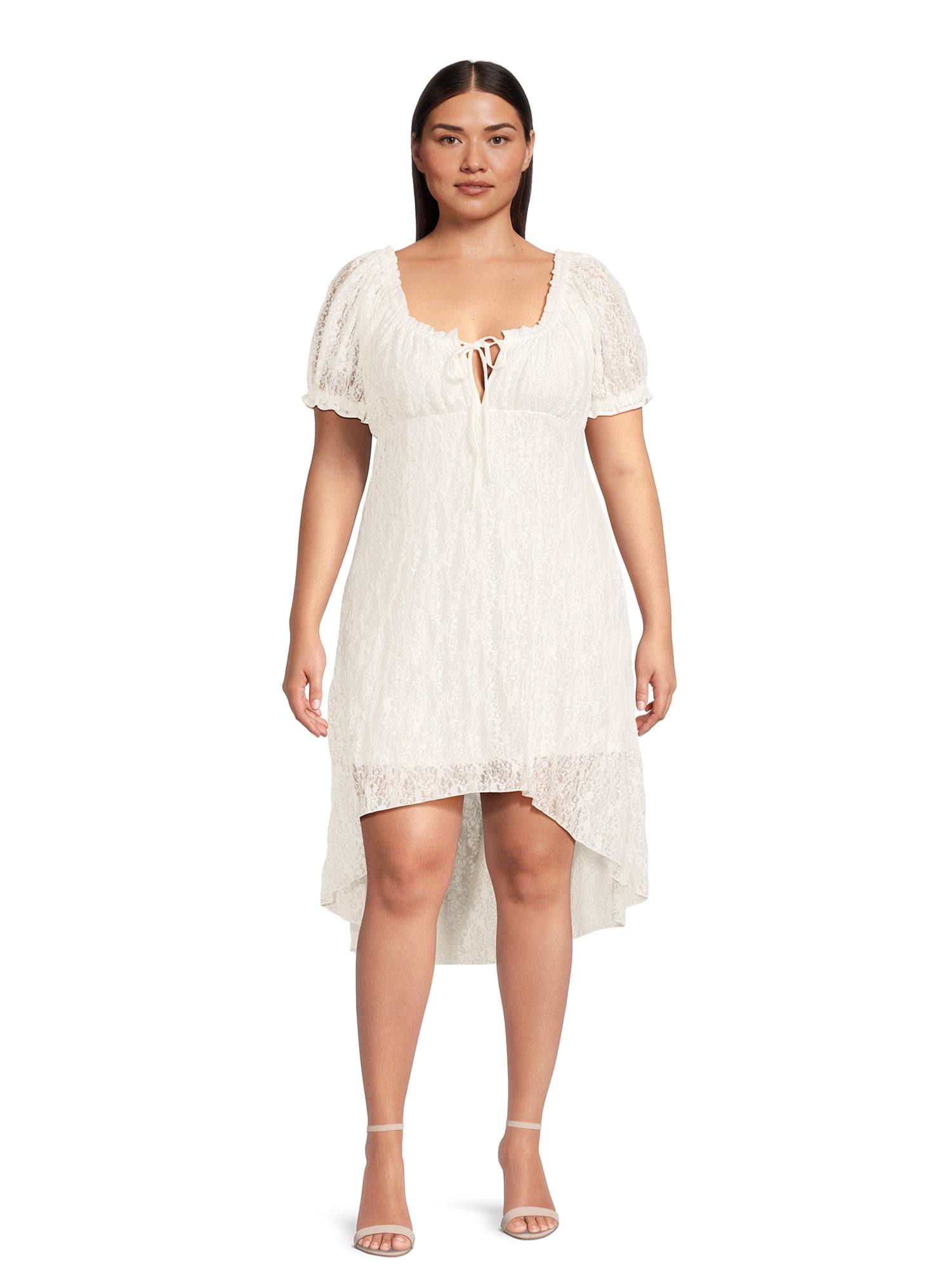 No Boundaries Lace Midi Dress, Women's and Women's Plus