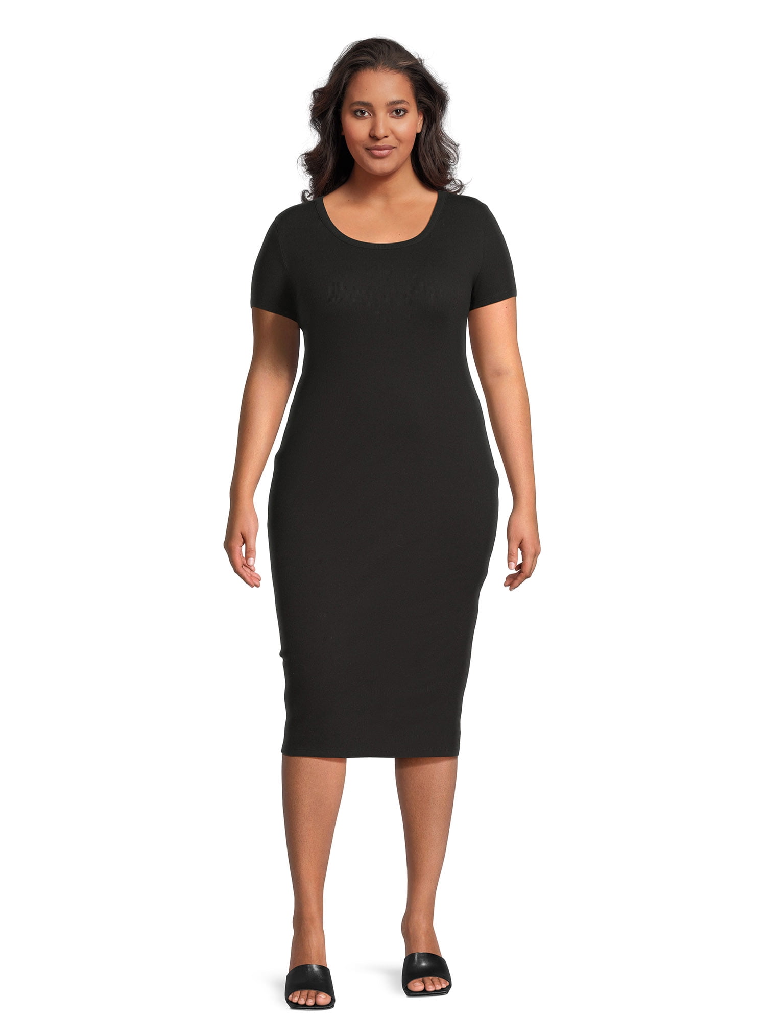 No Boundaries Juniors And Juniors Plus Size Ribbed Midi Dress Sizes 1X no-boundaries-juniors-and-juniors-plus-size-ribbed-midi-dress-sizes-1x