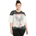 No Boundaries Juniors and Juniors Plus Tie Dye Graphic Boyfriend Tee