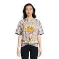 No Boundaries Juniors and Juniors Plus Tie Dye Graphic Boyfriend Tee