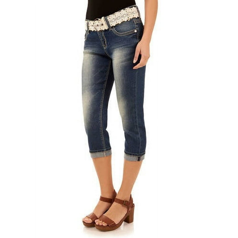 Juniors jean capris deals