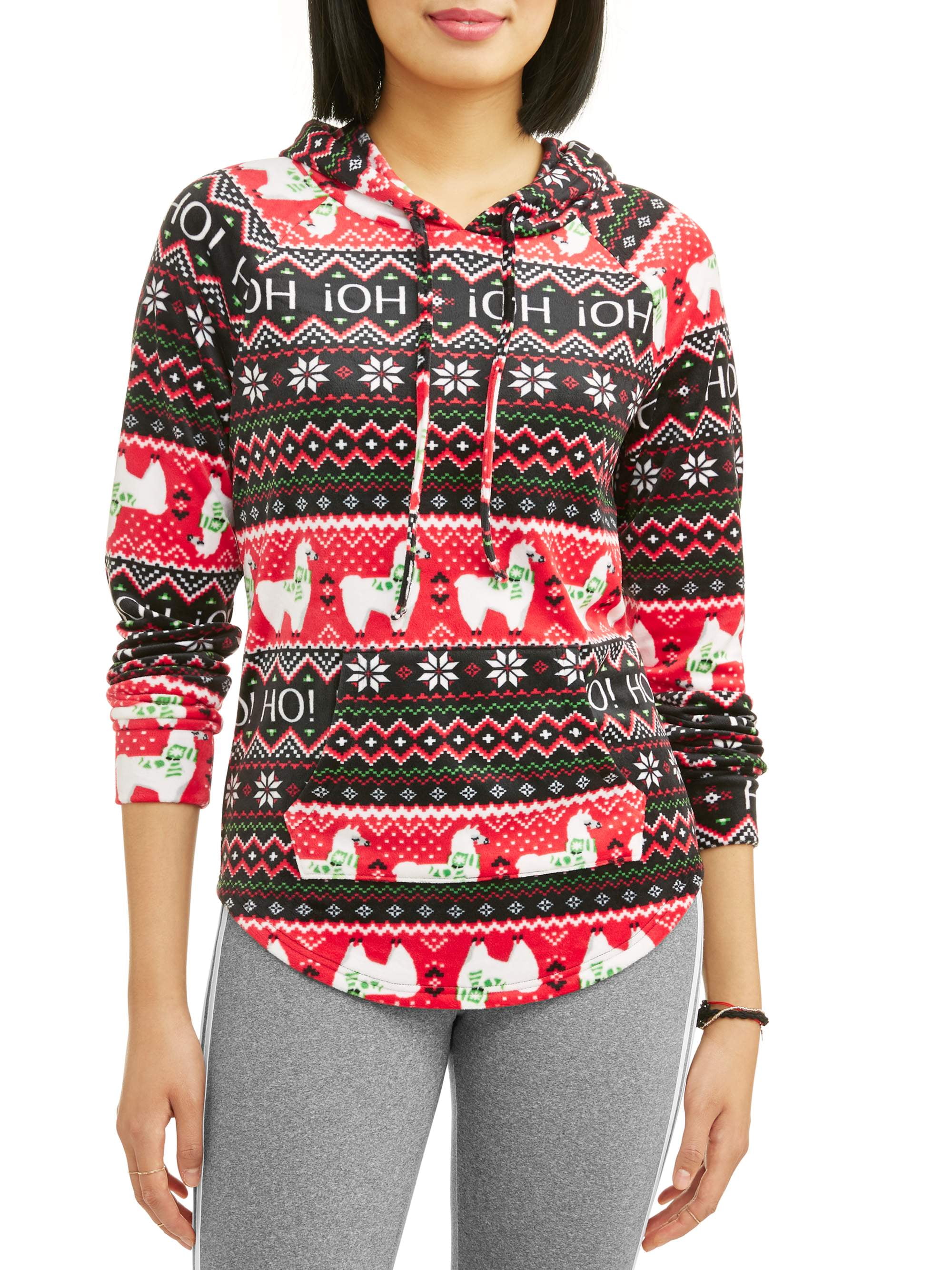 No Boundaries Juniors fuzzy fleece pullover hoodie Walmart