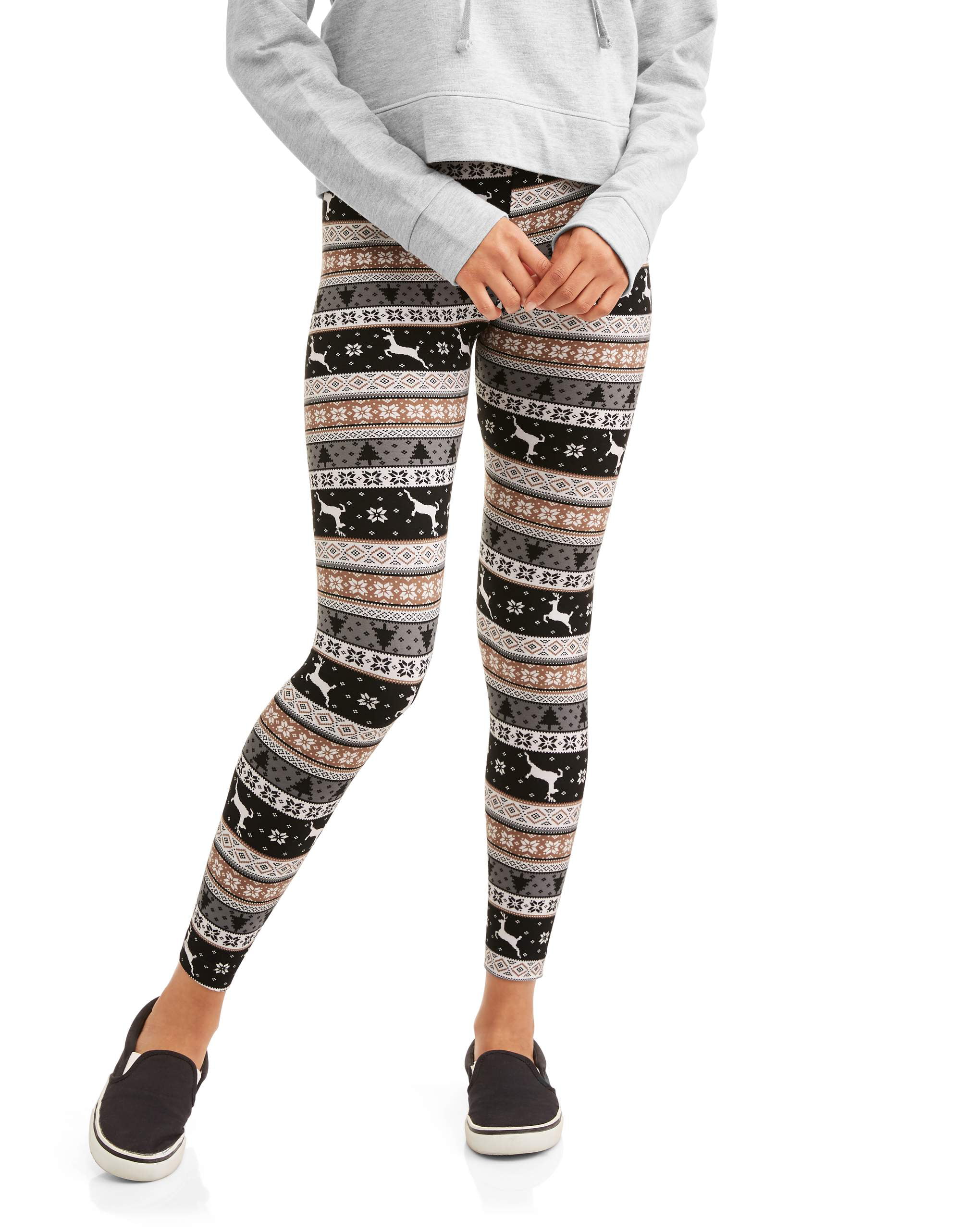 No Boundaries Juniors' sueded jersey ankle leggings (prints & solids) –  Walmart Inventory Checker – BrickSeek