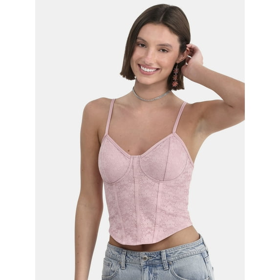 No Boundaries Lace Bustier Top, Women's