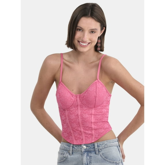 No Boundaries Lace Bustier Top, Women's