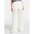 thumbnail image 1 of No Boundaries Lace Knit Wide Leg Pant, Women's, 1 of 5