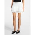 thumbnail image 1 of No Boundaries Lace Ruffle Mini Skort, Women's XXS-XXL, 1 of 6