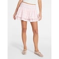 thumbnail image 1 of No Boundaries Lace Ruffle Mini Skort, Women's XXS-XXL, 1 of 5