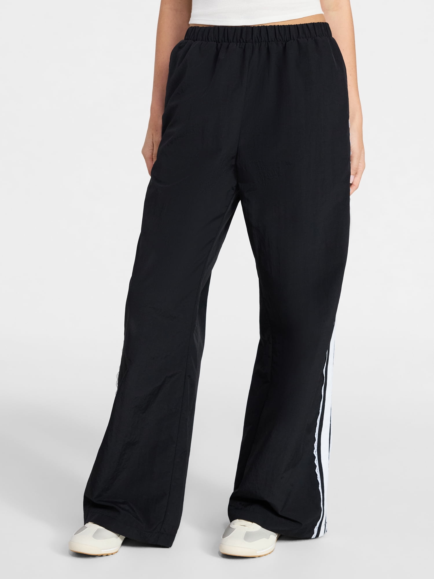 No Boundaries Lace Side Stripe Track Pants, 30.5'' Inseam, Women's