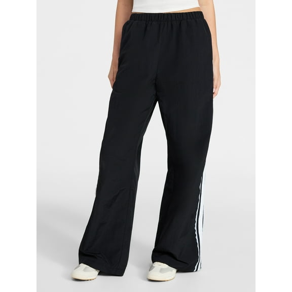 No Boundaries Lace Side Stripe Track Pants, 30.5'' Inseam, Women's XXS-XXL