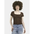 thumbnail image 1 of No Boundaries Lace Square Neck Top, Women's, 1 of 5