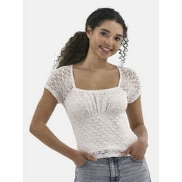 No Boundaries Woven Lace Sleeveless V-Neck, Blouses and Tops